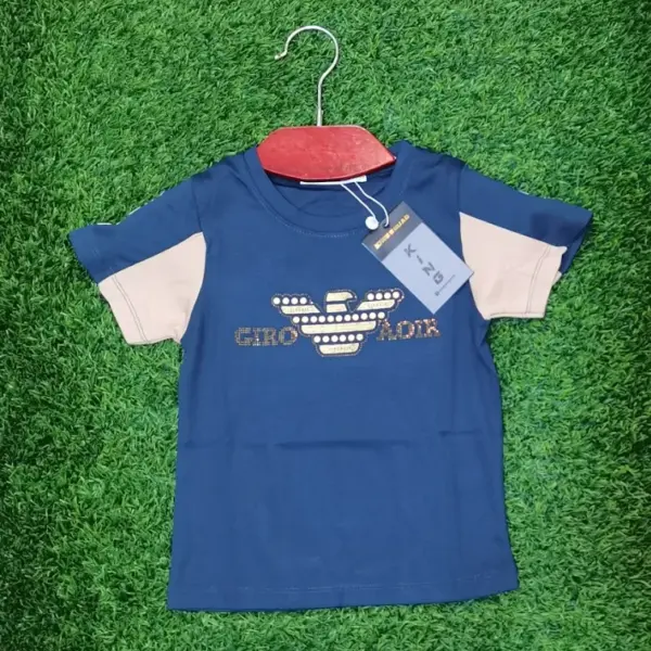Kids Navy Blue Designer T-Shirt