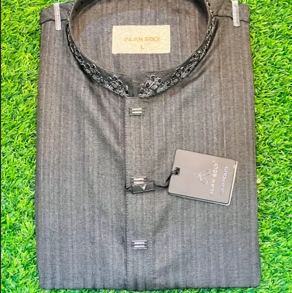 Ash Grey Classic Panjabi