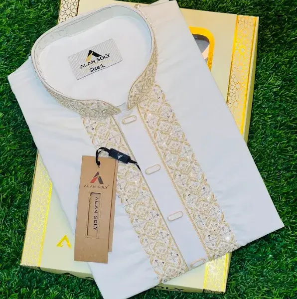 Dual Color Cotton Panjabi Set