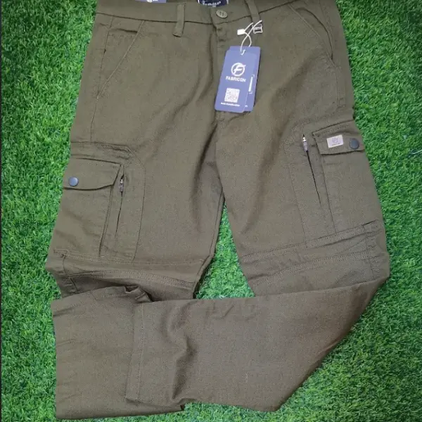 Cream Cargo Mobile Pant