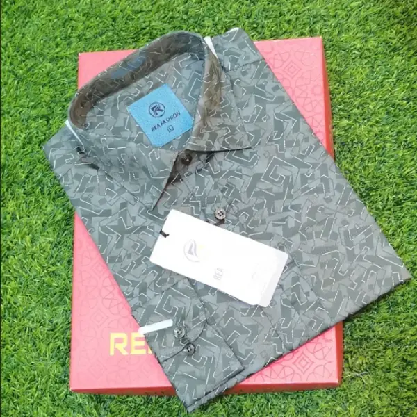 Light Grey Printed Shirt