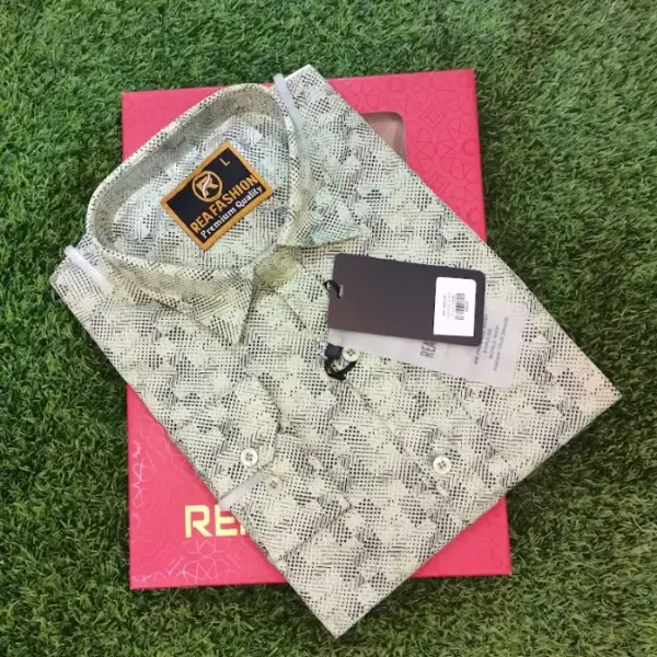 Printed Light Green Shirt